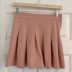 Miami Pink Pleated Skater Mini Skirt
